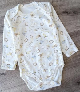 Боді "Хмари", молочний, унісекс 9-12-24-36 місяців