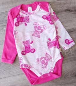 Боді "Ведмедик", маліновий, дівчинка 9-12-18-24 місяців