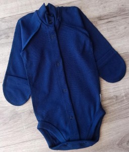 Боді "Однотонний" , синий, унісекс 0-3-6 місяців