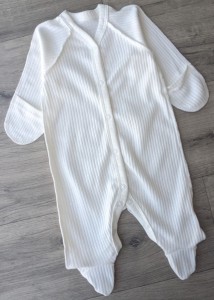 Человечек "Однотонный", молочный унисекс 0-3-6 месяцев
