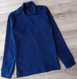 Водолазка "Однотонная" , синий, унисекс 3-4-5-6 лет