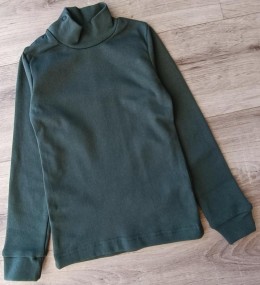 Водолазка "Однотонная" , зеленый(темный), унисекс 3-4-5-6 лет