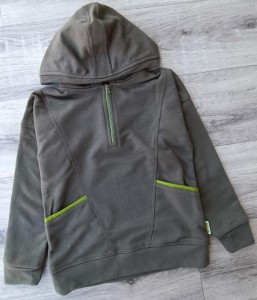 Кофта "Застежка" , зеленый, мальчик 5-6-7-8 лет