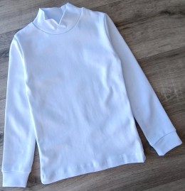Водолазка "Однотонная" , белый, унисекс 3-4-5-6 лет