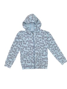 Кофта "Буквы" , голубой, девочка 4-5-6-7 лет