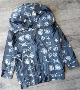 Кофта "Рок" , серый(темный), мальчик 4-5-6-7 лет