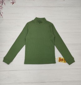 Водолазка "Однотонная" , зеленый(оливка), унисекс 7-8-9-10 лет