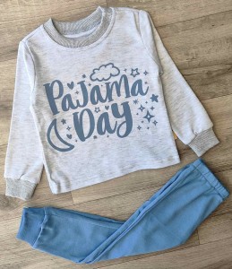 Пижама "Pajama" голубой, мальчик 1,5-2-3-4 лет