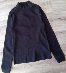 Водолазка "Однотонная" , черный, унисекс 7-8-9-10 лет