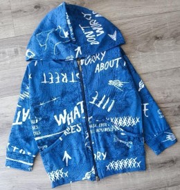 Кофта "Буквы" , синий, мальчик 1,5-2-3-4-5 лет