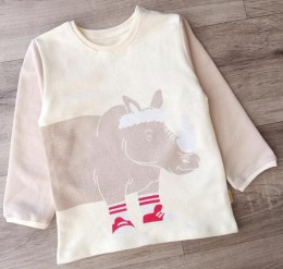 Реглан "Носоріг" молочний, хлопчик 2-3-4 років