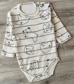 Боди Murat "Медведь" бежевый (светлый), унисекс 3-6-9-12-18 месяцев