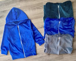 Кофта "Велюр"микс цветов, мальчик 2-3-4-5 лет