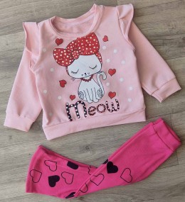 Костюм «Кошка» персиковый, девочка 1,5-2-3-4 лет