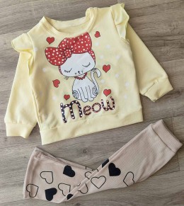 Костюм «Кошка» желтый, девочка 1,5-2-3-4 лет