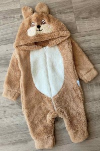 Чоловічок Kidex "Ведмедик" коричневий, мальчик 3-6-9-12 місяців