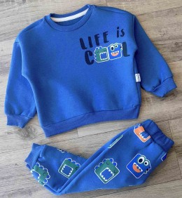 Костюм Sayin "Life is cool" синій, хлопчик 2-3-4-5 роки