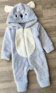 Чоловічок Kidex "Коала" сірий, мальчик 3-6-9-12 місяців