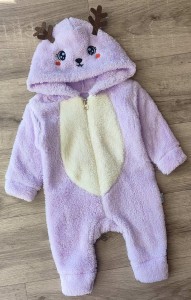 Чоловічок Kidex "Оленя" фіолетовий(бузковий), дівчинка 3-6-9-12 місяців