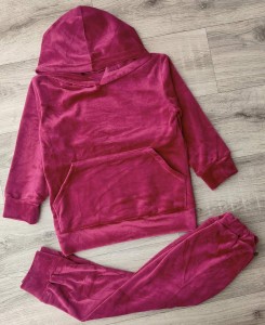 Костюм "Велюр" бордовый, девочка 2-3-4-5 лет