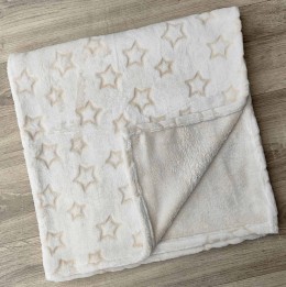 Плед "Звездочки", бежевый, унисекс 85*80