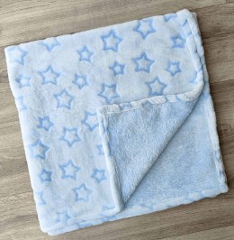 Плед "Звездочки", голубой, мальчик 85*80