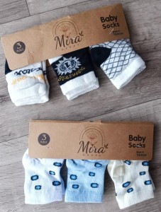 Носочки Mira «Микс рисунков» микс цветов, мальчик 0-12 месяцев