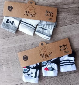 Носочки Mira «Микс рисунков» микс цветов, девочка 0-12 месяцев