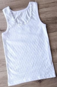 Майка «Ромашка» білий, дівчинка 3-4-5-6-7 років