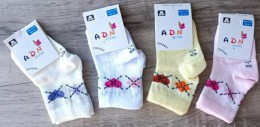 Носочки ADN «Ромбик+сердце» микс цветов, девочка 3-4 года