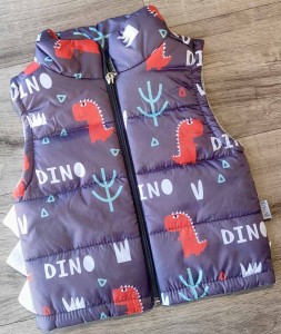 Жилет Boni "Dino" сірий (графітовий), хлопчик 1-2-3 років