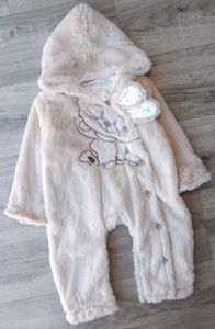 Человечек Murat Baby "Зайка" бежевый, унисекс 0-3-6-9 месяцев