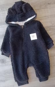 Чоловічок Murat Baby "Little and loved" чорний, хлопчик 0-3-6-9 місяців