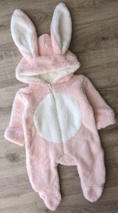 Чоловічок Murat Baby "Зайчик" рожевий, дівчинка 0-3-6-9 місяців