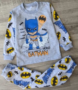 Піжама "Batman Hero" сірий, хлопчик 2-3-4-5-6 років