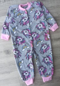 Спальник "Єдиноріжка" сірий 2, дівчинка 1-2-3 роки