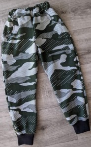Штаны "Пятна", зеленый, мальчик 7-8-9-10 лет
