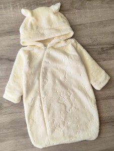 Кокон «Зебра» желтый, унисекс 0-3 месяцев