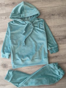 Костюм "Велюр" зеленый (мятный/бирюзовый), унисекс 3-5-7-9 лет