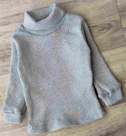 Водолазка "Рубчик" серый, мальчик 1-2-3-4-5 лет