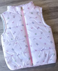 Жилет Boni "бант+заяц" рожевий, дівчинка 1-2-3 років