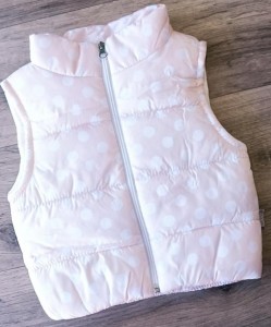 Жилет Boni "Горошок" персиковий, дівчинка 3-4-5 років