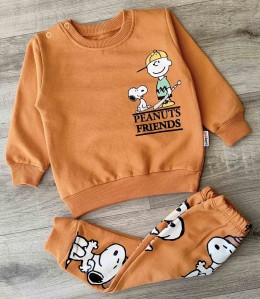 Костюм "Friends" коричневий (цегляний), хлопчик 6-12-18 -24 місяців