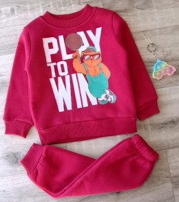 Костюм Aybeyce Kids '''Play to Win''', бордовий, хлопчик 1-2-3-4 роки