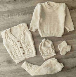 Костюм Becol "Косичка" бежевий, унісекс 3-6 місяців