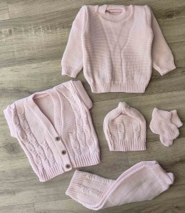 Костюм Becol "Гудзики" рожевий, дівчинка 3-6 місяців