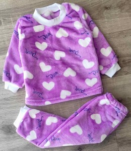 Пижама "Сердца" фиолетовый, девочка 1-2-3-4-5 лет