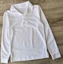 Реглан "Поло", білий, хлопчик 11-12-13-14 років