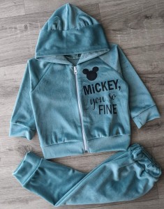Костюм "Mickey fine" зеленый (мятный/бирюзовый), девочка 1-2-3 лет