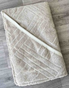 Рушник "Ромбік" бежевий, унісекс 100*80